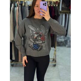 Фотография Свитер женский 925 d.grey р.42-46 "BONJOUR" недорого оптом от прямого поставщика