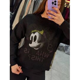 Фотография Свитер женский 925-1 black р.42-46 "BONJOUR" недорого оптом от прямого поставщика