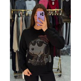 Светр жіночий 925-2 black р.42-46 "BONJOUR" недорого оптом від прямого постачальника