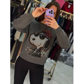 Светр жіночий 925-2 d.grey р.42-46 "BONJOUR" недорого оптом від прямого постачальника