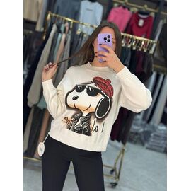 Фотография Свитер женский 925-2 white р.42-46 "BONJOUR" недорого оптом от прямого поставщика