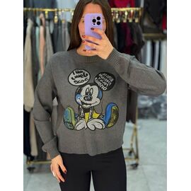 Фотография Свитер женский 925-3 d.grey р.42-46 "BONJOUR" недорого оптом от прямого поставщика