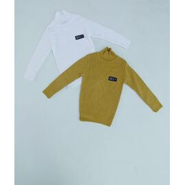 Фотография Свитер детский на мальчика 4610 white р.3-5 "Meloria" недорого оптом от прямого поставщика