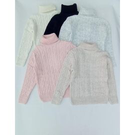 Фотография Свитер детский на девочку 7670 black р.7-9 "Meloria" недорого оптом от прямого поставщика