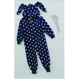 Фотография Кигуруми детский утеплённый на девочку ML2743 navy р.3-7 "Meloria" недорого оптом от прямого поставщика