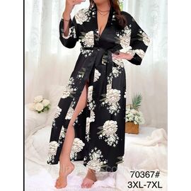 Халат жіночий домашній на запах/батал розмір 3XL-7XL "FLOWER" недорого від прямого постачальника