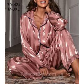 Піжама жіноча шовкова р-ри M-3XL (5 кв)"FLOWER" купити недорого від прямого постачальника