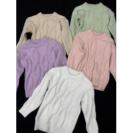 Фотография Свитер детский на девочку 351 pink р.110-150 "Yalisi" недорого оптом от прямого поставщика