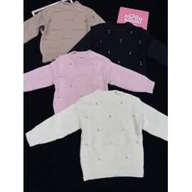 Фотография Свитер детский на девочку 361-1 d.beige р.110-150 "Yalisi" недорого оптом от прямого поставщика