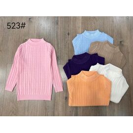 Фотография Свитер детский на девочку 523 white р.110-150 "Yalisi" недорого оптом от прямого поставщика