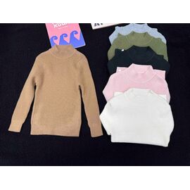 Фотография Свитер детский на девочку 730 black р.120-160 "Yalisi" недорого оптом от прямого поставщика