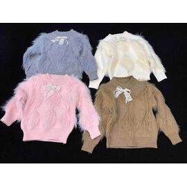 Фотография Свитер детский на девочку 862 l.beige р.90-130 "Yalisi" недорого оптом от прямого поставщика