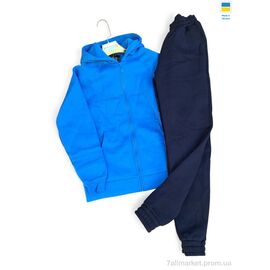 Спортивний костюм жіночий Зима 811-8023 блакитний з чорним (4 шт. р.сіткаS-XL) "Sport style" недорого оптом від прямого постачальника