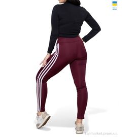 Фотография Лосинсы женские Весна/осень 50253 бордо (4 шт. р.сетка 2XL-5XL) "Sport style" недорого оптом от прямого поставщика