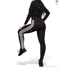 Фотография Лосинсы женские Весна/осень 50253 чорний (4 шт. р.сетка 2XL-5XL) "Sport style" недорого оптом от прямого поставщика