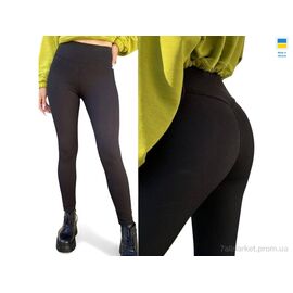 Лосінси жіночі Весна/осінь 5275 чорний з пушапом (4 шт. р.сіткаS-XL) "Sport style" недорого оптом від прямого постачальника