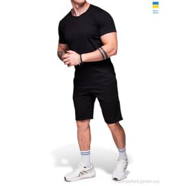 Футболка чоловіча Літо 80 чорний (4 шт. р.сітка3XL-6XL) "Sport style" недорого оптом від прямого постачальника