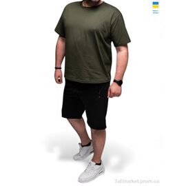 Футболка чоловіча Літо 80 хакі (4 шт. р.сітка3XL-6XL) "Sport style" недорого оптом від прямого постачальника