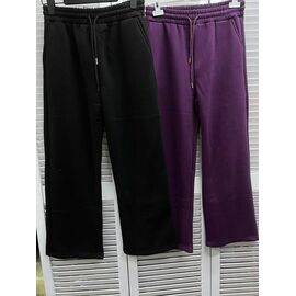 Фотография Штаны спортивные женские тёплые 5809 purple р.S-L "Karon" недорого оптом от прямого поставщика