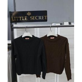Фотография Свитер женский 0714 brown р.one size "Little Secret" недорого оптом от прямого поставщика