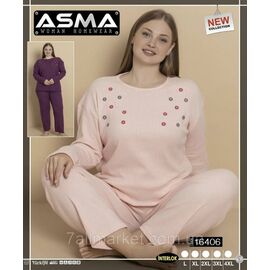 Піжама жіноча кашемірова розміри L-4XL (2 кв) "MODY" купити недорого від прямого постачальника