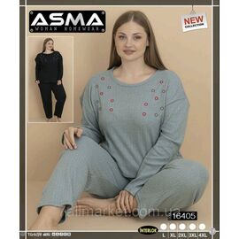 Піжама жіноча кашемірова розміри L-4XL (2 кв) "MODY" купити недорого від прямого постачальника