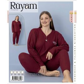 Піжама жіноча кашемірова розміри XL-4XL (2 кв) "MODY" купити недорого від прямого постачальника