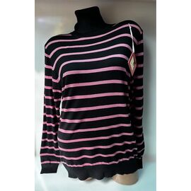 Фотография Свитер женский 24001 black-pink р.48-54 "PULSE" недорого оптом от прямого поставщика