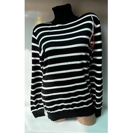 Фотография Свитер женский 24001 black-white р.48-54 "PULSE" недорого оптом от прямого поставщика