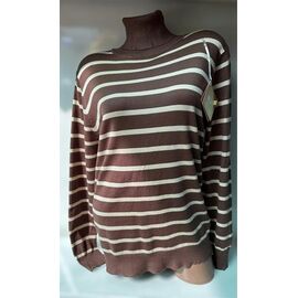 Фотография Свитер женский 24001 brown р.48-54 "PULSE" недорого оптом от прямого поставщика