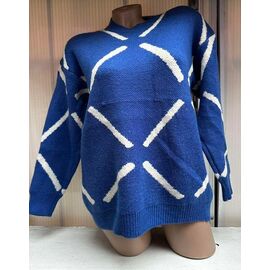 Фотография Свитер женский 25300 blue р.46-50 "PULSE" недорого оптом от прямого поставщика