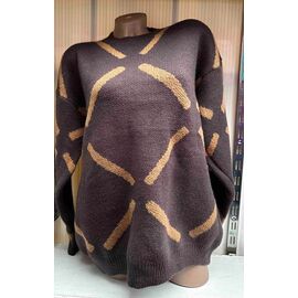 Фотография Свитер женский 25300 brown р.46-50 "PULSE" недорого оптом от прямого поставщика