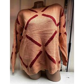 Фотография Свитер женский 25300 peach р.46-50 "PULSE" недорого оптом от прямого поставщика