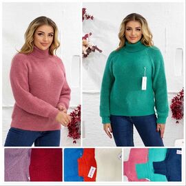 Фотография Свитер женский 1901 mix р.50-58 "FIESTA" недорого оптом от прямого поставщика