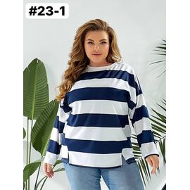 Фотография Свитер женский 23-1 navy р.48-60 "FIESTA" недорого оптом от прямого поставщика