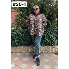 Фотография Рубашка тёплая женская 35-1 beige р.54-60 "FIESTA" недорого оптом от прямого поставщика