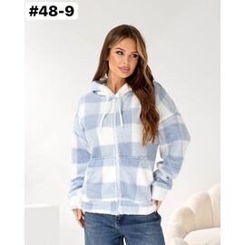 Сорочка тепла жіноча 48-9 l.blue р.42-54 "FIESTA" недорого оптом від прямого постачальника