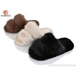 Фотография Тапки женские для дома зима K1786 mix (24 пар р.36-41) "SCARRHETT" недорого оптом от прямого поставщика
