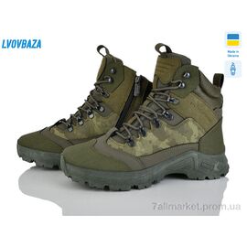 Черевики чоловічі стильні Зима Dago М21-04 хакі (6 пар р.41-45) "Lvovbaza" недорого оптом від прямого постачальника