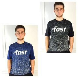 Фотография Футболка мужская GL30 blue р.2XL-5XL "FIESTA" недорого оптом от прямого поставщика