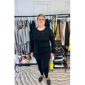 Фотография Туника женская GL42 black р.M-2XL "FIESTA" недорого оптом от прямого поставщика