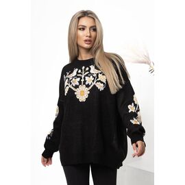 Фотография Свитер женский GL70 black р.42-48 "FIESTA" недорого оптом от прямого поставщика