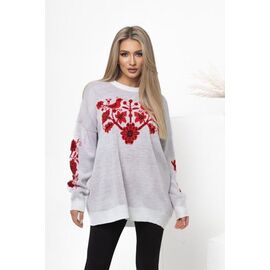 Фотография Свитер женский GL72 white р.42-48 "FIESTA" недорого оптом от прямого поставщика