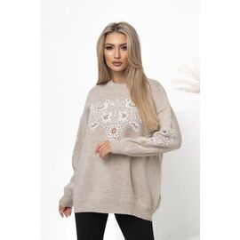 Фотография Свитер женский GL73 beige р.42-48 "FIESTA" недорого оптом от прямого поставщика
