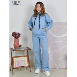 Фотография Спортивний костюм жіночий на блискавці тринитка на флісі норма 44,46,48,50 (2цв) "NOWEMBER"