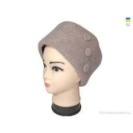 Жіноча шапка Зима 0584 кубанка св.бежевий (4 шт. р.сітка56-58) "Mabi" недорого оптом від прямого постачальника