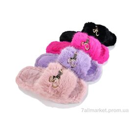 Фотография Тапки женские для дома зима A5054 mix (12 пар р.36-41) "Alex" недорого оптом от прямого поставщика