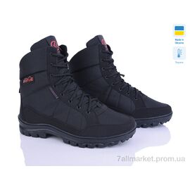 Черевики чоловічі стильні Зима Kindzer BL410 чорний термо (8 пар р.40-45) "Kindzer" недорого оптом від прямого постачальника