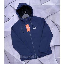 Фотография Ветровка мужская молодёжная с капюшоном/на флисе р-ры L-4XL (4цв) "MACCALI" недорого от прямого поставщика