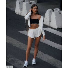 Спортивний костюм жіночий з шортами р.S-M;M-L (2кол.) "ANNVER" купити недорого від прямого постачальника